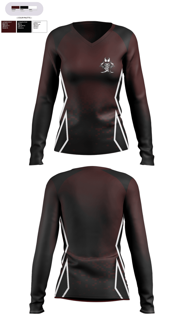 Womens Long Sleeve Vneck Shirt, Mankato Area Youth Baseball Association, Baseball, Teamtime, Team time, sublimation, custom sports apparel, team uniforms, spirit wear, spiritwear, sports uniforms, custom shirts, team store, custom team store, fundraiser sports, apparel fundraiser