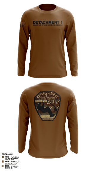 Long Sleeve Performance Shirt, Detachment 1, Air Force, Teamtime, Team time, sublimation, custom sports apparel, team uniforms, spirit wear, spiritwear, sports uniforms, custom shirts, team store, custom team store, fundraiser sports, apparel fundraiser