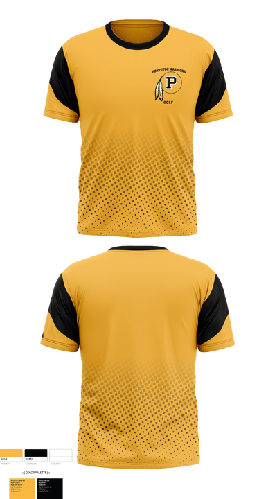 Pontotoc Warriors 5056455 Short Sleeve Performance Shirt - 1