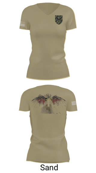 Women's Short Sleeve Vneck Shirt, 3./HSchRgt1, Army, Teamtime, Team time, sublimation, custom sports apparel, team uniforms, spirit wear, spiritwear, sports uniforms, custom shirts, team store, custom team store, fundraiser sports, apparel fundraiser
