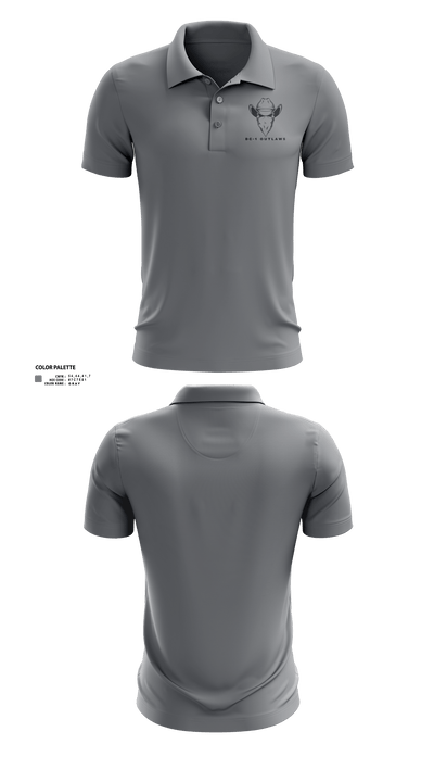 DC-1 Outlaws 94538191 Short Sleeve Performance Polo - 3