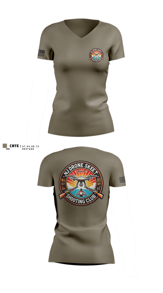 Womens Short Sleeve Vneck Shirt, New Jersey State Police, Police, Teamtime, Team time, sublimation, custom sports apparel, team uniforms, spirit wear, spiritwear, sports uniforms, custom shirts, team store, custom team store, fundraiser sports, apparel fundraiser