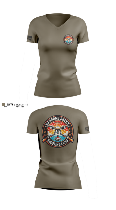 New Jersey State Police Women's Short Sleeve V-neck Shirt - 2