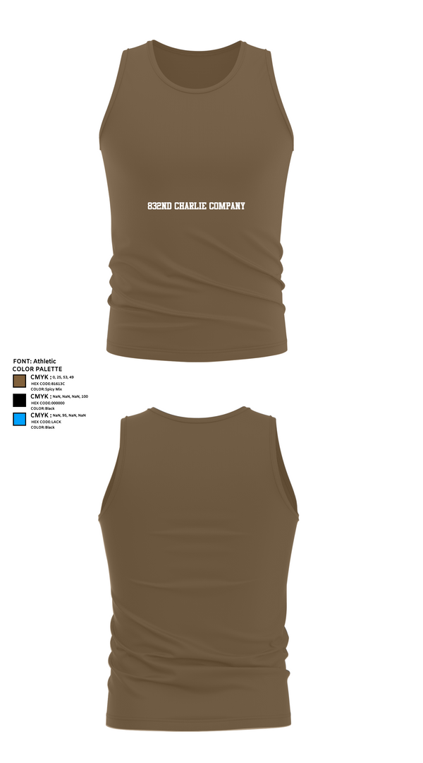 Tank Top, 832nd Charlie company, , Teamtime, Team time, sublimation, custom sports apparel, team uniforms, spirit wear, spiritwear, sports uniforms, custom shirts, team store, custom team store, fundraiser sports, apparel fundraiser