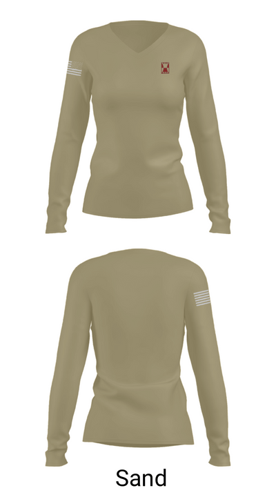 647 RSG 4218296 Women's Long Sleeve V-neck Shirt - 97