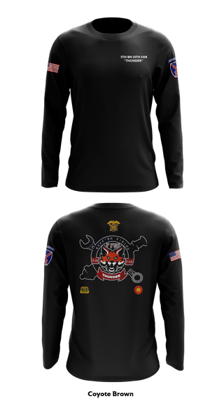 Long Sleeve Performance Shirt, F-FSC 5TH BN 25TH FAR, Army, Teamtime, Team time, sublimation, custom sports apparel, team uniforms, spirit wear, spiritwear, sports uniforms, custom shirts, team store, custom team store, fundraiser sports, apparel fundraiser