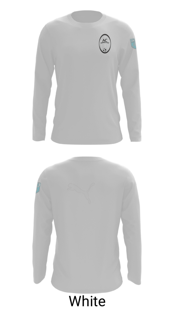 Long Sleeve Performance Shirt, Ac Connecticut, Men's Soccer, Teamtime, Team time, sublimation, custom sports apparel, team uniforms, spirit wear, spiritwear, sports uniforms, custom shirts, team store, custom team store, fundraiser sports, apparel fundraiser