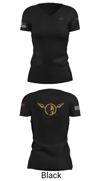 1-40 cav 35802734 Women's Short Sleeve V-neck Shirt - 14