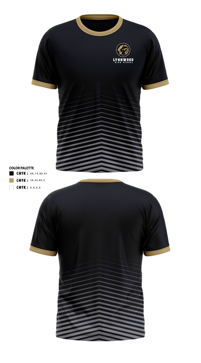Lynnwood High School Cross Country 74365769 Short Sleeve Performance Shirt - 40