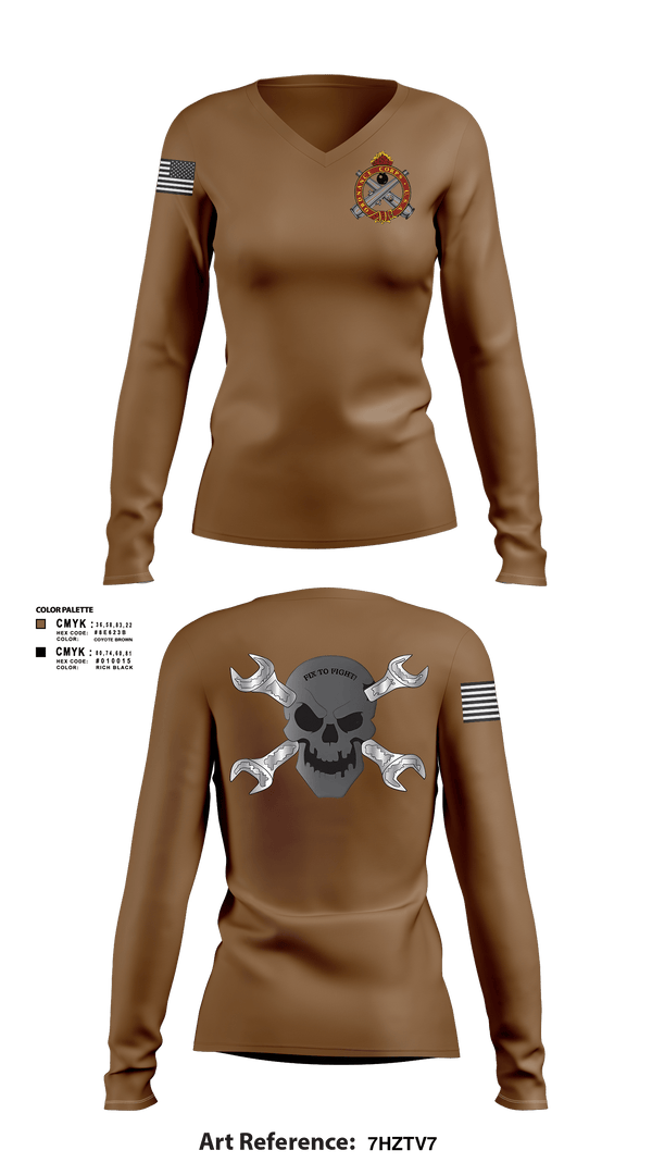 Women's Long Sleeve Vneck Shirt, 758th SMC, Army, Teamtime, Team time, sublimation, custom sports apparel, team uniforms, spirit wear, spiritwear, sports uniforms, custom shirts, team store, custom team store, fundraiser sports, apparel fundraiser