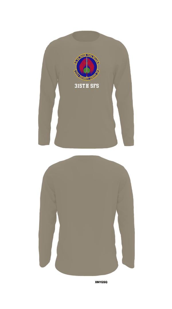 Long Sleeve Performance Shirt, 315th SFS, Air Force, Teamtime, Team time, sublimation, custom sports apparel, team uniforms, spirit wear, spiritwear, sports uniforms, custom shirts, team store, custom team store, fundraiser sports, apparel fundraiser
