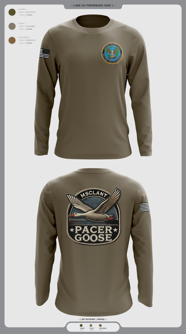 Long Sleeve Performance Shirt, MILITARY SEALIFT COMMAND ATLANTIC, , Teamtime, Team time, sublimation, custom sports apparel, team uniforms, spirit wear, spiritwear, sports uniforms, custom shirts, team store, custom team store, fundraiser sports, apparel fundraiser