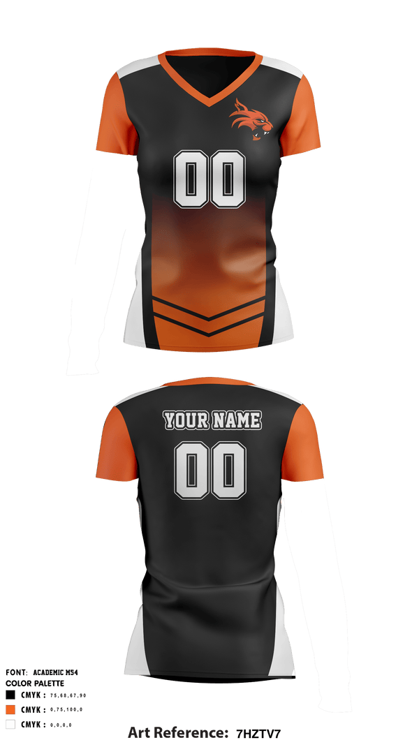 Women's Short Sleeve Vneck Shirt, Greeley Central High School Volleyball, Women's Volleyball, Teamtime, Team time, sublimation, custom sports apparel, team uniforms, spirit wear, spiritwear, sports uniforms, custom shirts, team store, custom team store, fundraiser sports, apparel fundraiser