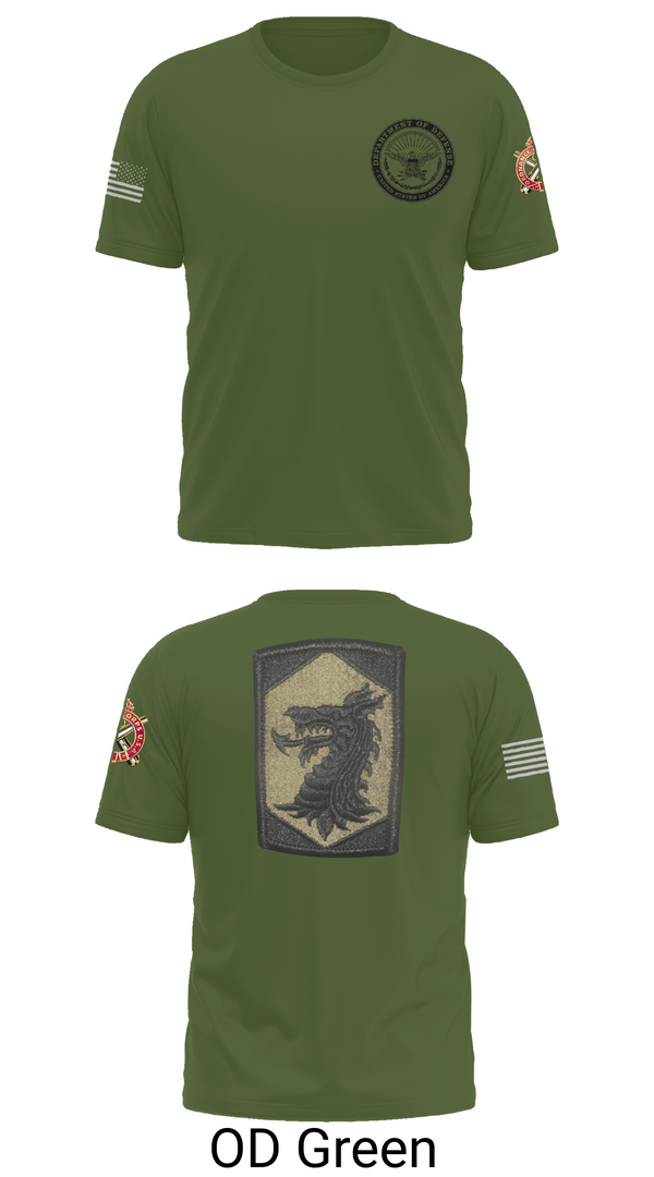 Old School Cotton Feel Shirt, 445 Chemical Company, National Guard, Teamtime, Team time, sublimation, custom sports apparel, team uniforms, spirit wear, spiritwear, sports uniforms, custom shirts, team store, custom team store, fundraiser sports, apparel fundraiser
