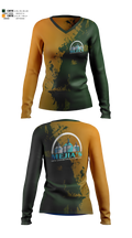 Mejia’s Bin Construction LLC 77170057 Women's Long Sleeve V-neck Shirt - 1