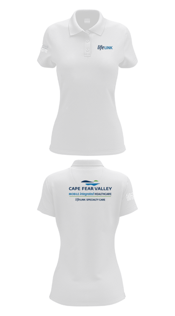 Women's Short Sleeve Performance Polo, LifeLINK Ground, , Teamtime, Team time, sublimation, custom sports apparel, team uniforms, spirit wear, spiritwear, sports uniforms, custom shirts, team store, custom team store, fundraiser sports, apparel fundraiser