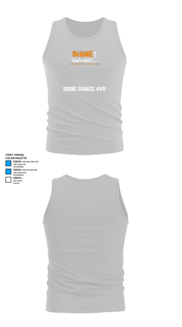 Tank Top, Shine garage 4wd, , Teamtime, Team time, sublimation, custom sports apparel, team uniforms, spirit wear, spiritwear, sports uniforms, custom shirts, team store, custom team store, fundraiser sports, apparel fundraiser