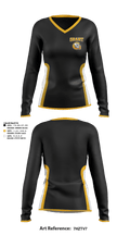 Grant Middle School Girls Basketball 48570984 Women's Long Sleeve V-neck Shirt - 1
