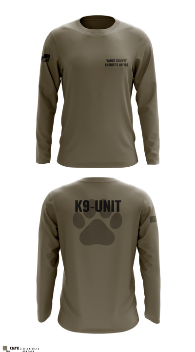 Vance County Sheriff's Office  K9 Unit 48237740 Long Sleeve Performance Shirt - 3