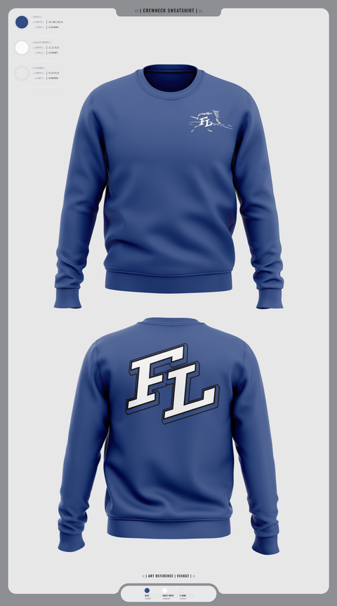 Crew Neck Sweatshirt, Fort Lupton, Women's Volleyball, Teamtime, Team time, sublimation, custom sports apparel, team uniforms, spirit wear, spiritwear, sports uniforms, custom shirts, team store, custom team store, fundraiser sports, apparel fundraiser