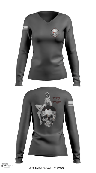 Womens Long Sleeve Vneck Shirt 1, Boston FD HM/ WMD, Fire Department, Teamtime, Team time, sublimation, custom sports apparel, team uniforms, spirit wear, spiritwear, sports uniforms, custom shirts, team store, custom team store, fundraiser sports, apparel fundraiser