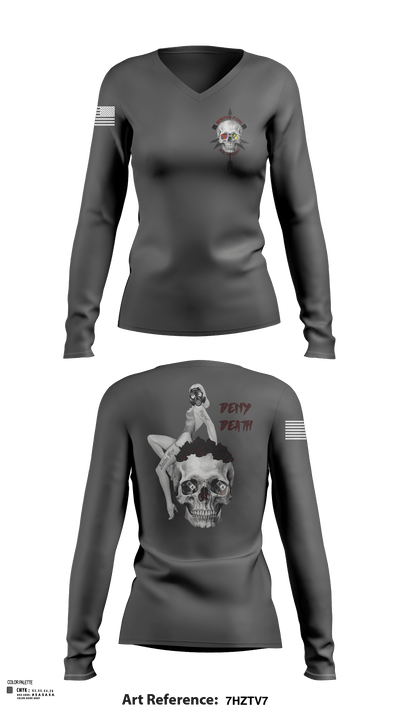 Boston FD HM/ WMD 15642314 Women's Long Sleeve V-neck Shirt -1 116