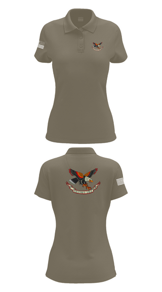 Womens Short Sleeve Performance Polo, Military Talk by JC, Army, Teamtime, Team time, sublimation, custom sports apparel, team uniforms, spirit wear, spiritwear, sports uniforms, custom shirts, team store, custom team store, fundraiser sports, apparel fundraiser