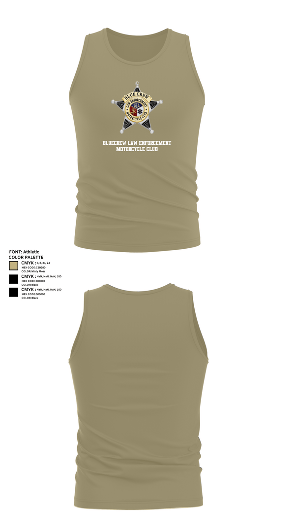 Tank Top, Bluecrew law enforcement motorcycle club, , Teamtime, Team time, sublimation, custom sports apparel, team uniforms, spirit wear, spiritwear, sports uniforms, custom shirts, team store, custom team store, fundraiser sports, apparel fundraiser