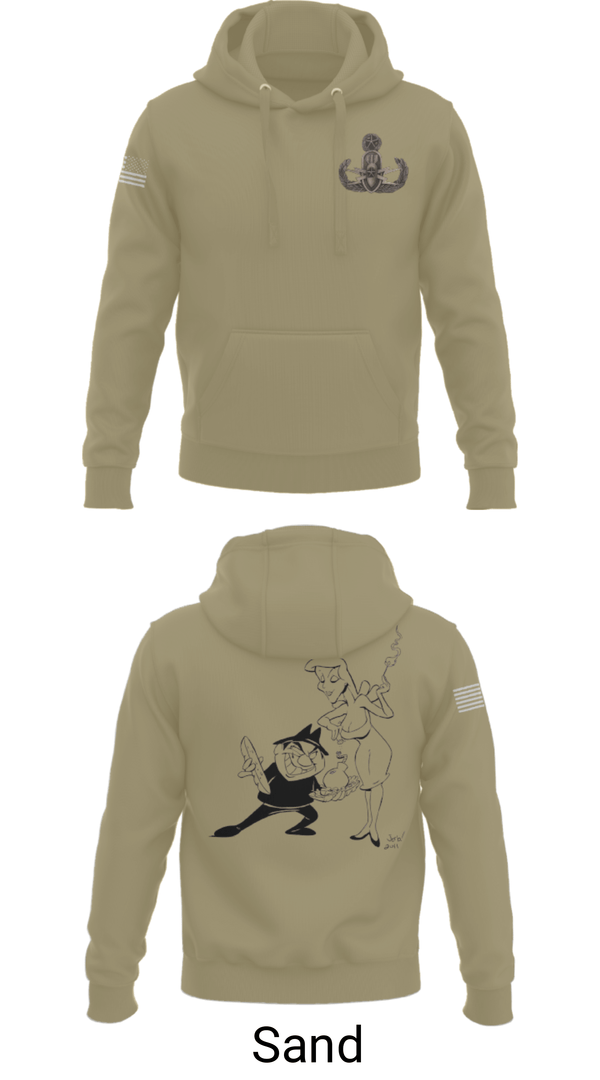 Hoodie, 18th EOD Det, Army, Teamtime, Team time, sublimation, custom sports apparel, team uniforms, spirit wear, spiritwear, sports uniforms, custom shirts, team store, custom team store, fundraiser sports, apparel fundraiser
