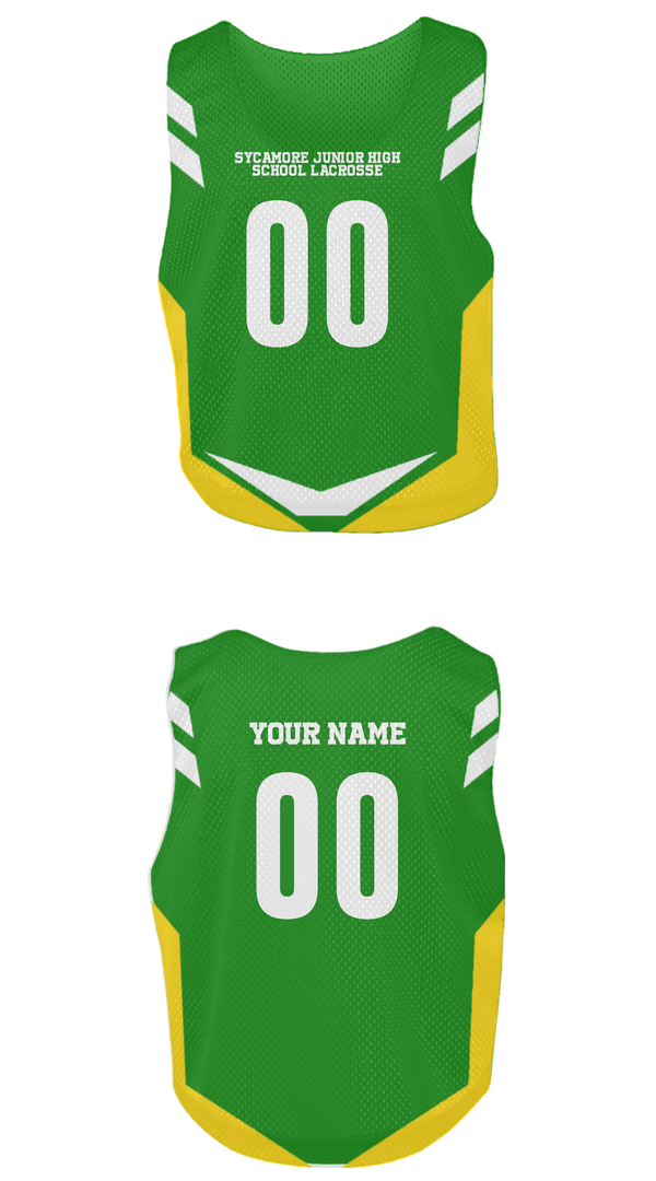 Mens Lacrosse Pinnie, Sycamore Junior High School Lacrosse, Men's Lacrosse, Teamtime, Team time, sublimation, custom sports apparel, team uniforms, spirit wear, spiritwear, sports uniforms, custom shirts, team store, custom team store, fundraiser sports, apparel fundraiser