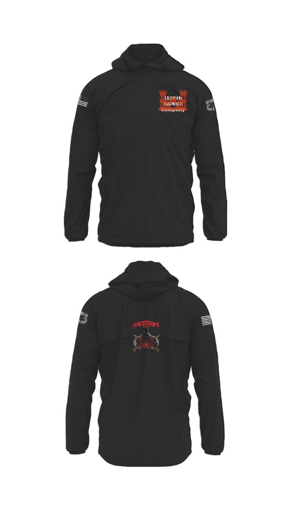 Windbreaker, 1138th SAPPER Company, Army, Teamtime, Team time, sublimation, custom sports apparel, team uniforms, spirit wear, spiritwear, sports uniforms, custom shirts, team store, custom team store, fundraiser sports, apparel fundraiser