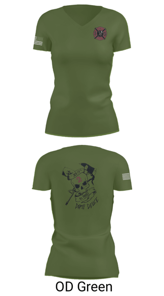Women's Short Sleeve Vneck Shirt, 386th ECES/CEF, Fire Department, Teamtime, Team time, sublimation, custom sports apparel, team uniforms, spirit wear, spiritwear, sports uniforms, custom shirts, team store, custom team store, fundraiser sports, apparel fundraiser