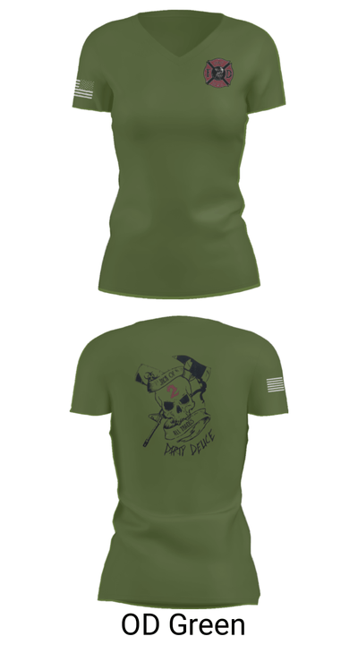 386th ECES/CEF 44039063 Women's Short Sleeve V-neck Shirt - 48
