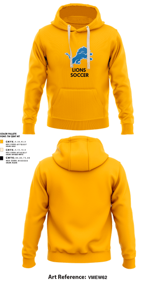 Hoodie, Lions, Men's Soccer, Teamtime, Team time, sublimation, custom sports apparel, team uniforms, spirit wear, spiritwear, sports uniforms, custom shirts, team store, custom team store, fundraiser sports, apparel fundraiser