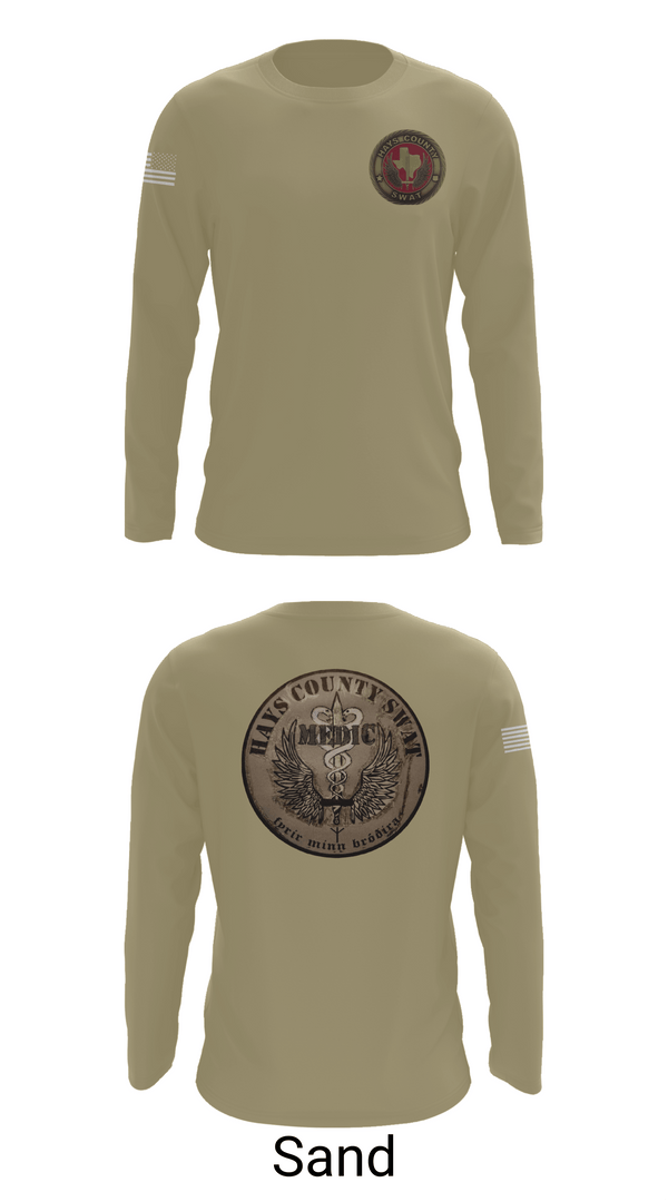 Long Sleeve Performance Shirt, Hays County SWAT, Police, Teamtime, Team time, sublimation, custom sports apparel, team uniforms, spirit wear, spiritwear, sports uniforms, custom shirts, team store, custom team store, fundraiser sports, apparel fundraiser