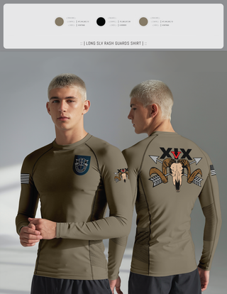 Long Sleeve Rash Guard Shirt, 5/19th SFG, National Guard, Teamtime, Team time, sublimation, custom sports apparel, team uniforms, spirit wear, spiritwear, sports uniforms, custom shirts, team store, custom team store, fundraiser sports, apparel fundraiser