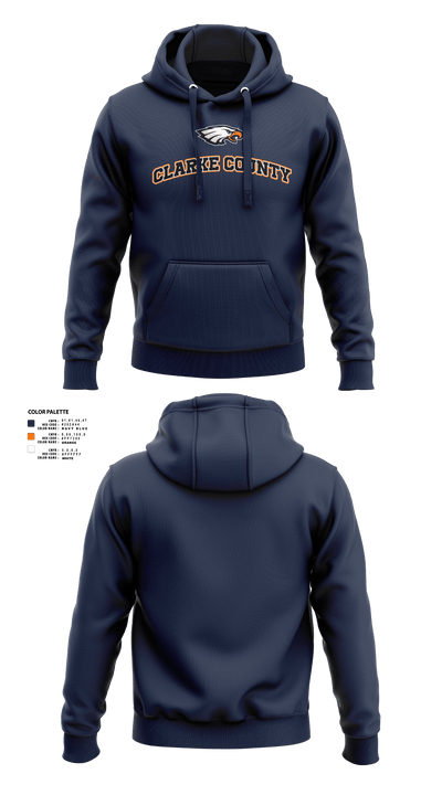 Clarke County High School Basketball 41181396 Hoodie - 4