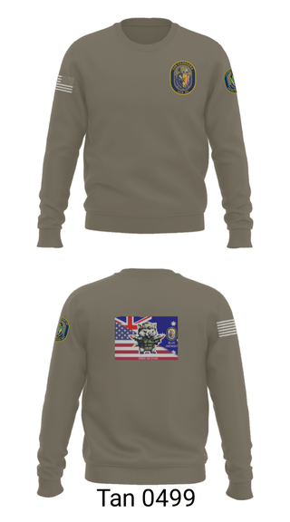 Crew Neck Sweatshirt, USS CANBERRA (LCS 30), Navy, Teamtime, Team time, sublimation, custom sports apparel, team uniforms, spirit wear, spiritwear, sports uniforms, custom shirts, team store, custom team store, fundraiser sports, apparel fundraiser