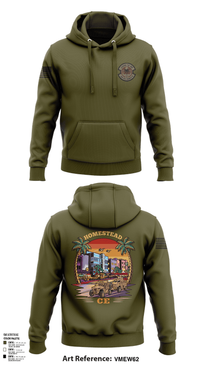 482D Civil Engineer Squadron 21891413 Hoodie - 125
