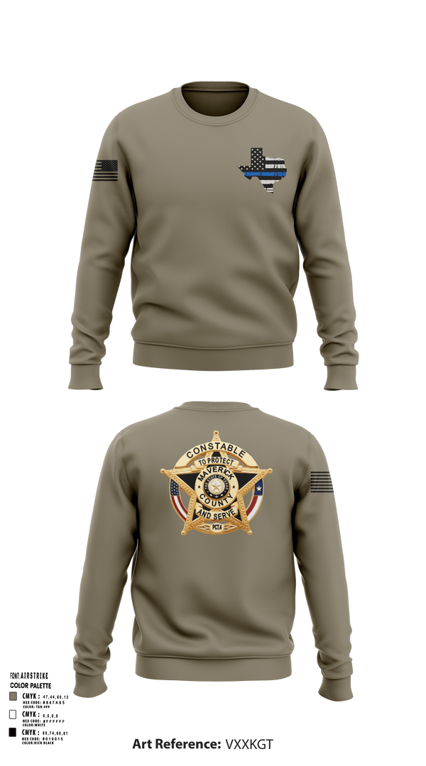 Crew Neck Sweatshirt, Maverick County Constable PCT 4, , Teamtime, Team time, sublimation, custom sports apparel, team uniforms, spirit wear, spiritwear, sports uniforms, custom shirts, team store, custom team store, fundraiser sports, apparel fundraiser