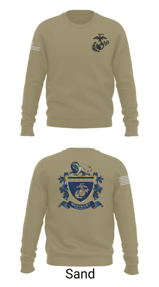 Crew Neck Sweatshirt, MHS MCJROTC, Marines, Teamtime, Team time, sublimation, custom sports apparel, team uniforms, spirit wear, spiritwear, sports uniforms, custom shirts, team store, custom team store, fundraiser sports, apparel fundraiser