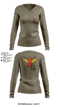 19th EOD 62274073 Women's Long Sleeve V-neck Shirt - 2