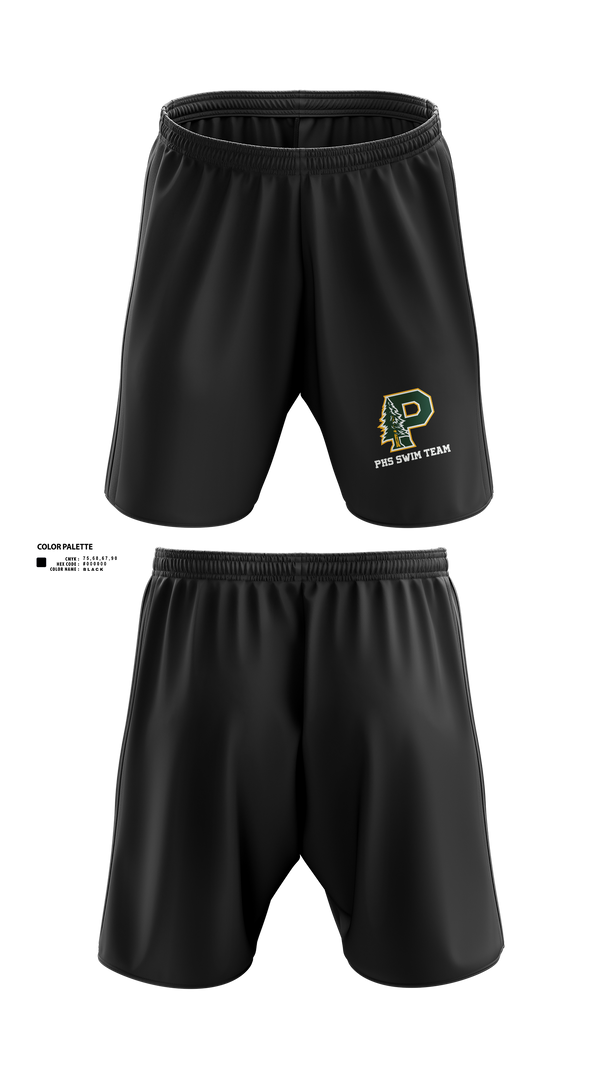 Athletic Shorts With Pockets, Paradise High School Bobcats, Swimming, Teamtime, Team time, sublimation, custom sports apparel, team uniforms, spirit wear, spiritwear, sports uniforms, custom shirts, team store, custom team store, fundraiser sports, apparel fundraiser