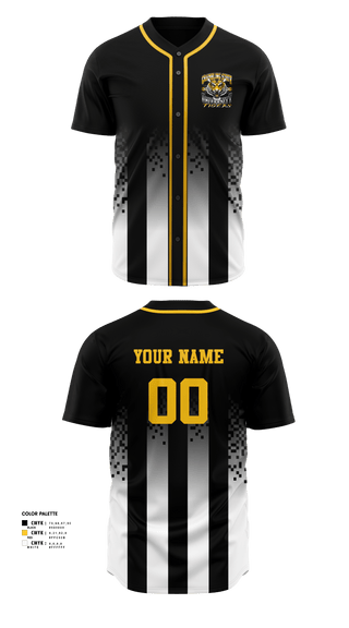 Full Button Baseball Jersey, GRAMBLING STATE UNIVERSITY TIGERS, Baseball, Teamtime, Team time, sublimation, custom sports apparel, team uniforms, spirit wear, spiritwear, sports uniforms, custom shirts, team store, custom team store, fundraiser sports, apparel fundraiser