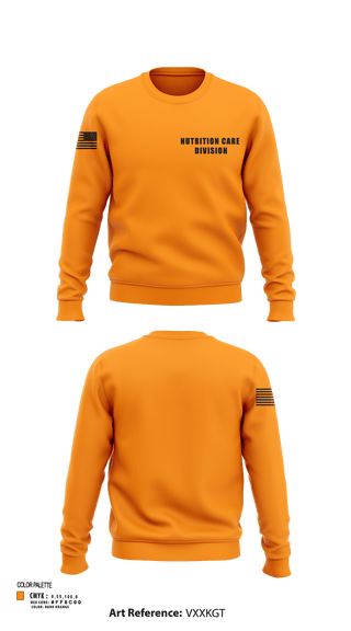Crew Neck Sweatshirt, NUTRITION CARE DIVISION, Army, Teamtime, Team time, sublimation, custom sports apparel, team uniforms, spirit wear, spiritwear, sports uniforms, custom shirts, team store, custom team store, fundraiser sports, apparel fundraiser