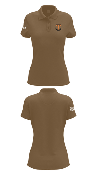 Womens Short Sleeve Performance Polo, Tabb NJROTC, Navy, Teamtime, Team time, sublimation, custom sports apparel, team uniforms, spirit wear, spiritwear, sports uniforms, custom shirts, team store, custom team store, fundraiser sports, apparel fundraiser