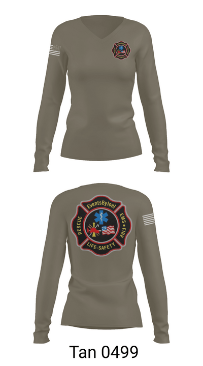 EventsByJoel 45028039 Women's Long Sleeve V-neck Shirt - 77