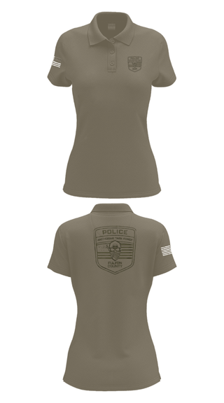 Womens Short Sleeve Performance Polo, Fulton County Anti-Crime Task Force, , Teamtime, Team time, sublimation, custom sports apparel, team uniforms, spirit wear, spiritwear, sports uniforms, custom shirts, team store, custom team store, fundraiser sports, apparel fundraiser