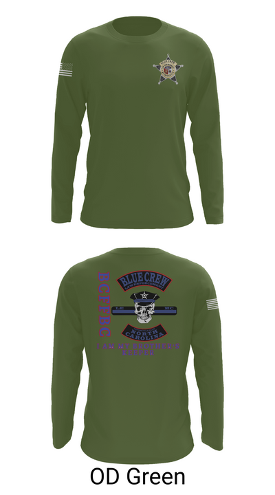 Bluecrew law enforcement motorcycle club 56909917 Long Sleeve Performance Shirt 44