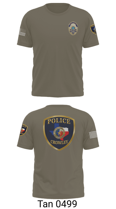 Crowley Police Department 8097883 Short Sleeve Performance Shirt - 72